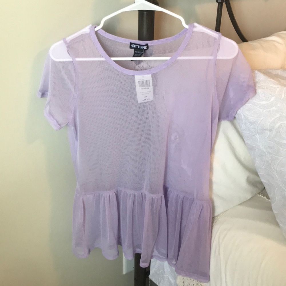 Purple Mesh Shirt